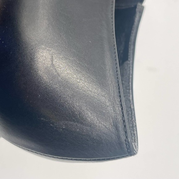 Stuart Weitzman Ankle Heeled Boots Pointed Toe Black Leather Sz 8W 73517 - Picture 8 of 15